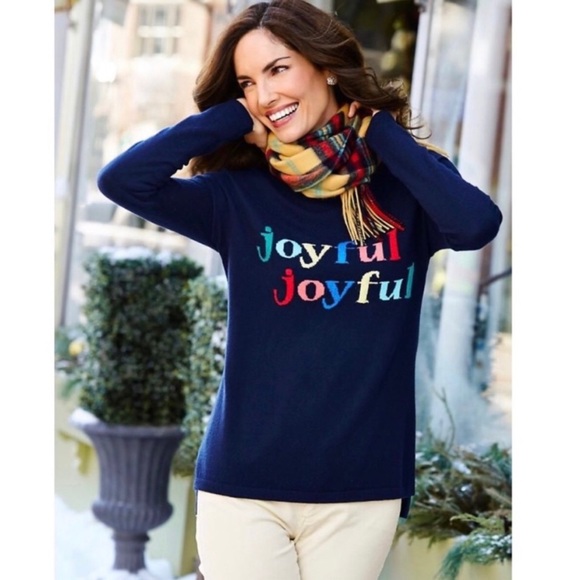 Talbots Sweaters - Talbots Joyful Holiday Christmas Sweater small